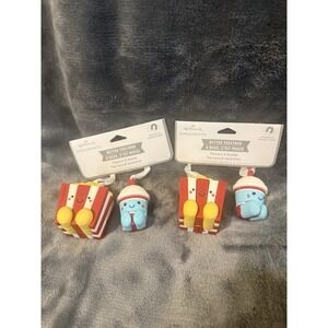Hallmark 2022 Better Together Magnetic Ornaments -Popcorn & Slushie New Lot Of 2